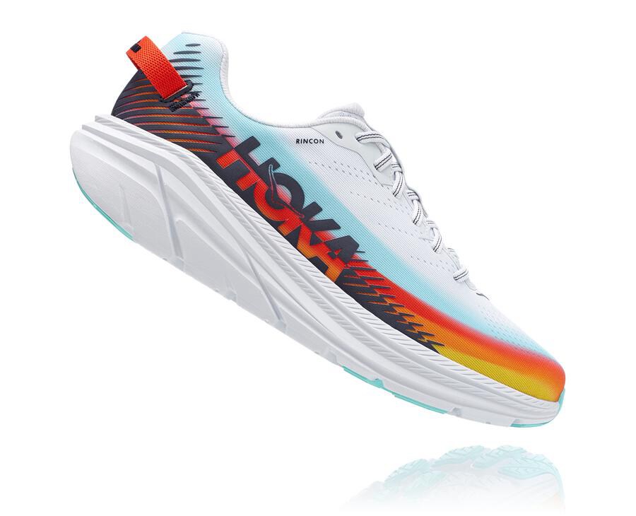 Hoka One One Ironman Rincon 2 Löparskor Dam - Vita/Blå - OPDEW-5381